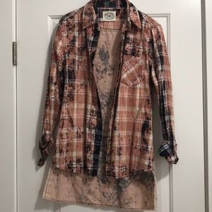 PacSun Acid Wash Flanner